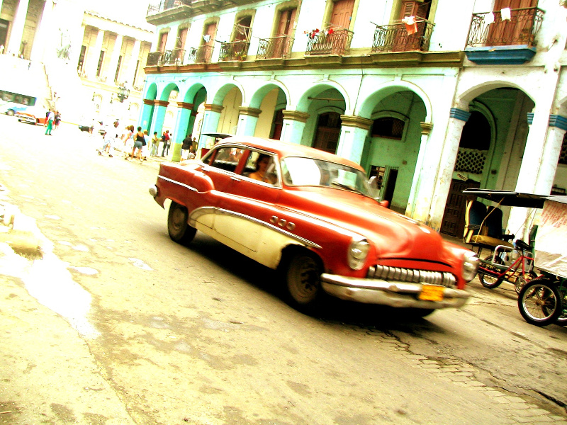Vintage car on Havana street
