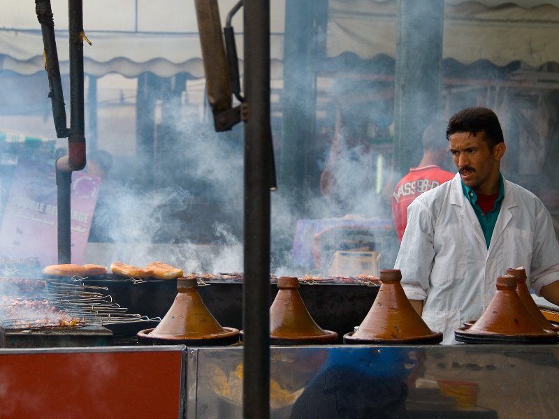 Tagine vendor in Morocco