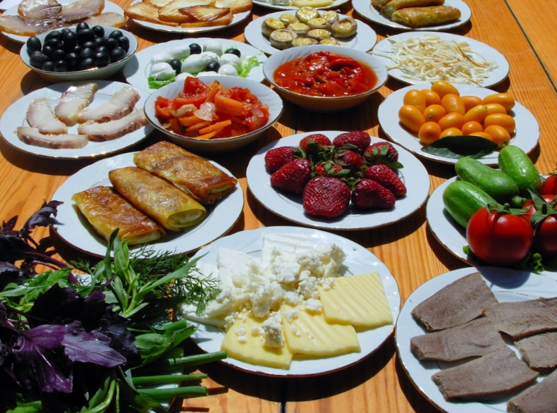 Amazing spread of Azerbaijani celebration and party food