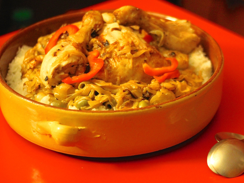 Poulet Yassa (Senegalese chicken with lemon and onions)
