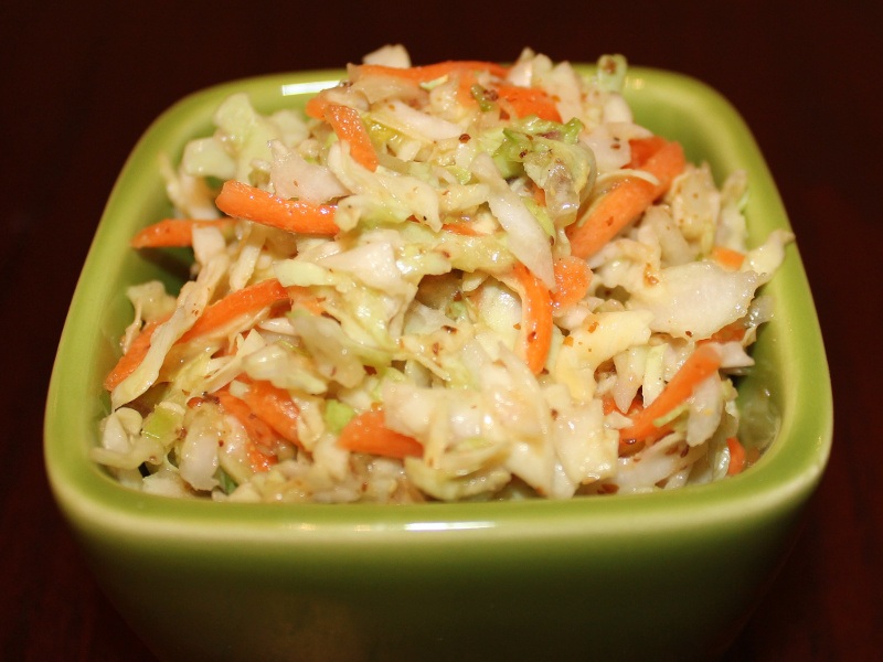 Sweet Coleslaw (American Midwest cabbage salad)