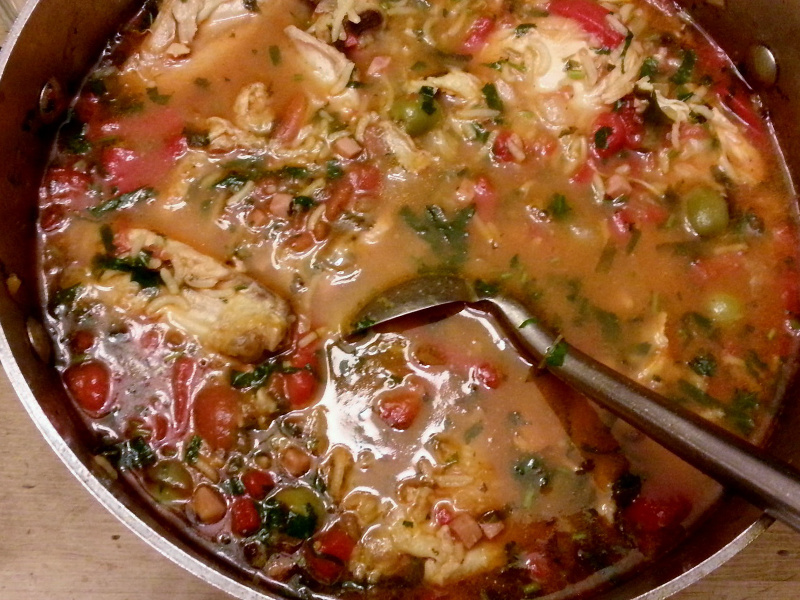 Asopao de Pollo (Puerto Rican chicken and rice stew)