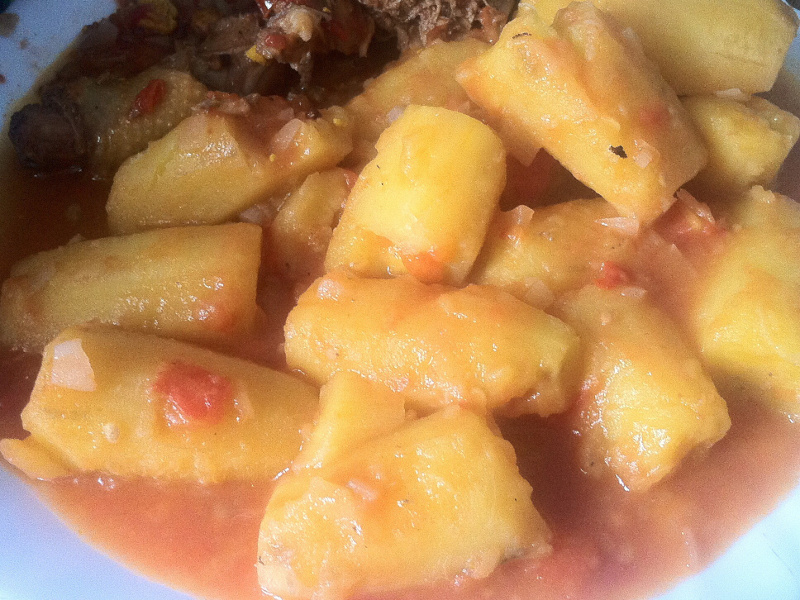Matoke (Ugandan beef and plantain stew)