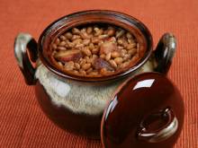 Boston Baked Beans (American white beans baked with molasses)