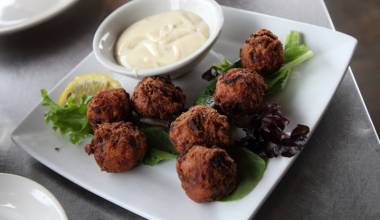 Conch Fritters (Caribbean deep-fried conch snacks)