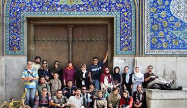 Family and friends in Isfahan, Iran