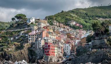 Cinque Terre village on the Italian Riviera coast