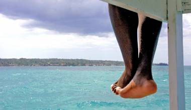 Dangling legs in Jamaica