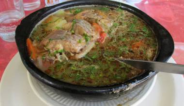 Caldillo de Congrio (Chilean seafood stew)