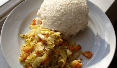 Ugali (East African cornmeal mush)