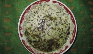 Ash-e Jow (Persian barley bean soup)