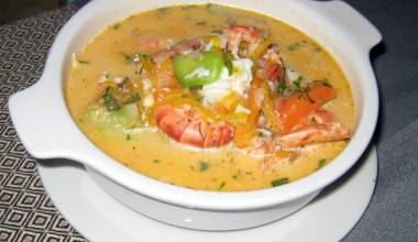 Chupe de Camarones (Peruvian shrimp chowder)