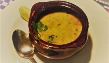 Bowl of sopa de caracol