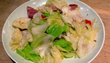 Chinese stir-fried cabbage